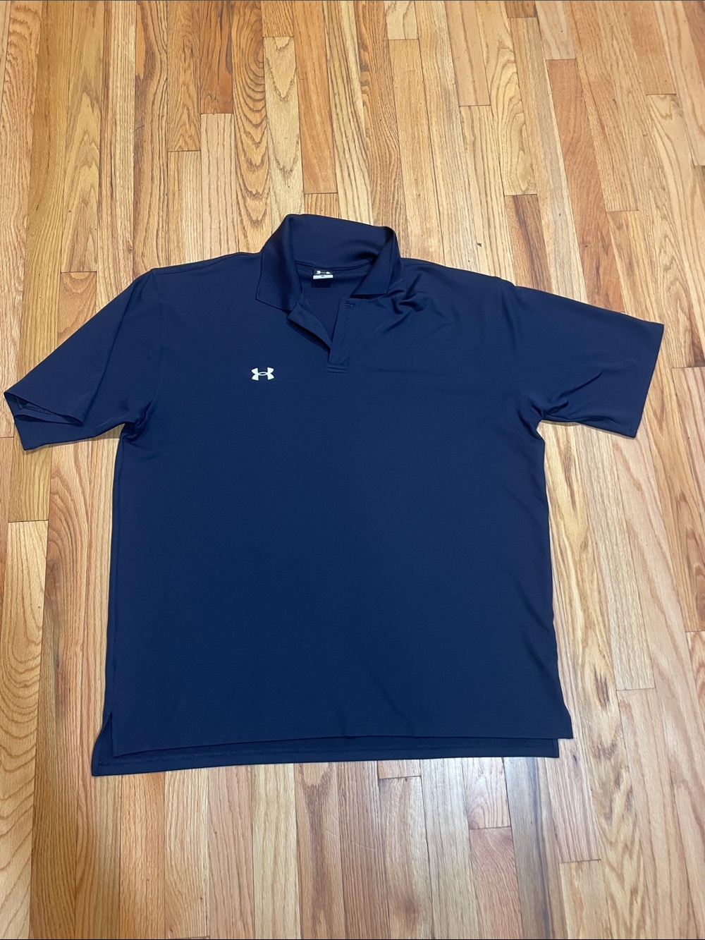 Under Armour XL Navy Short-Sleeve Polo with Logo